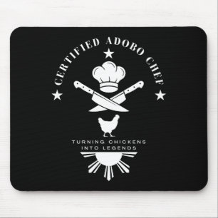 Certified Adobo Chef New Filino Graphics Statement Mouse Pad