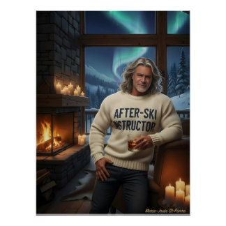 Certified After-Ski Instructor, Reporting For Duty Poster