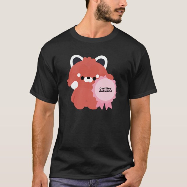 Certified Awkward Red Panda T-Shirt (Front)