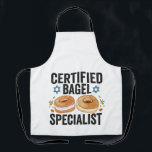 Certified Bagel Specialist Funny Jewish Hanukkah  Apron<br><div class="desc">hanukkah, passover, yiddish, chanukah, jewish, menorah, jew, gift, birthday, bagel</div>