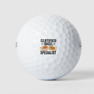 Certified Bagel Specialist Funny Jewish Hanukkah  Golf Balls