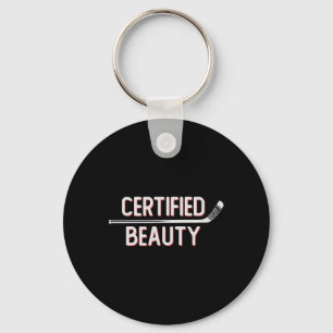 Certified Beauty Funny Ice Hockey Slang Wheel Snip Key Ring