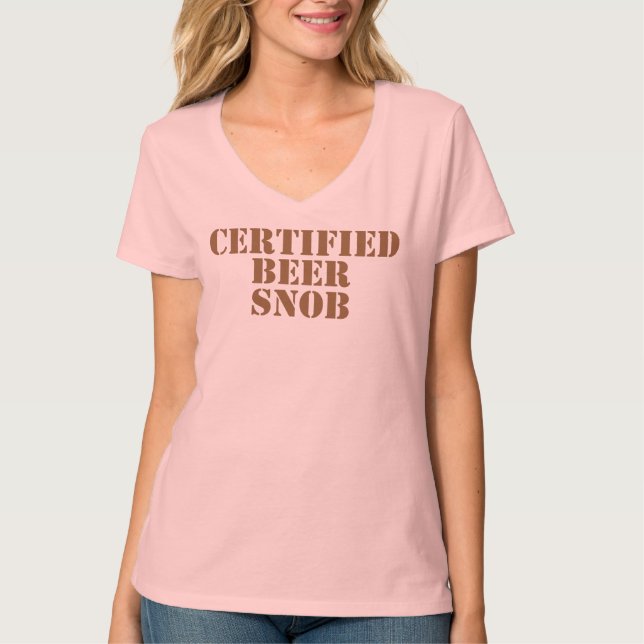 Certified Beer Snob T-Shirt (Front)