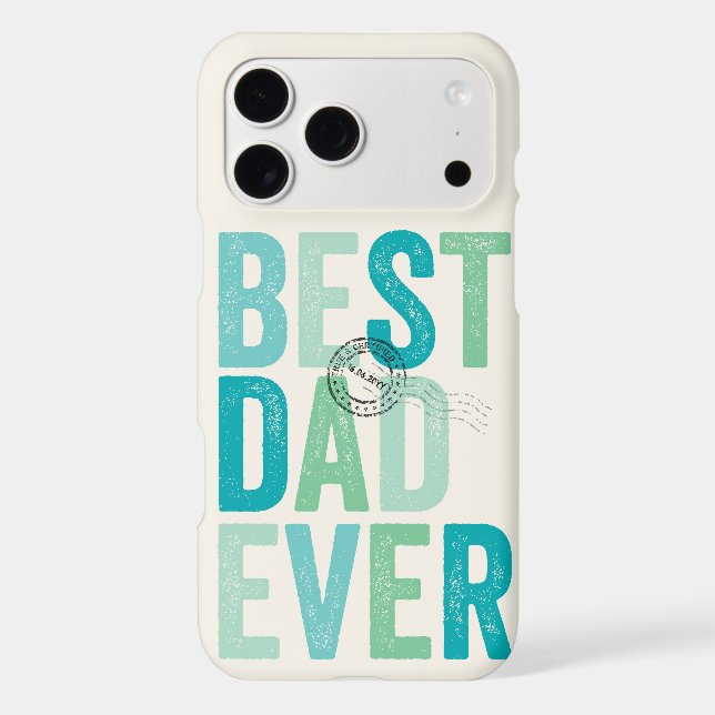Certified Best Dad Ever Father's Day Typography (Back)