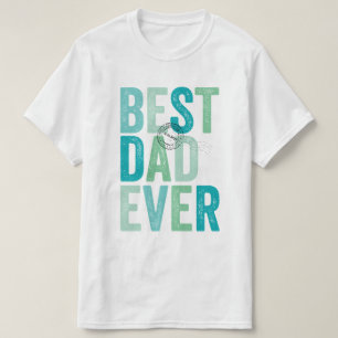 Certified Best Dad Ever Father's Day Typography T-Shirt