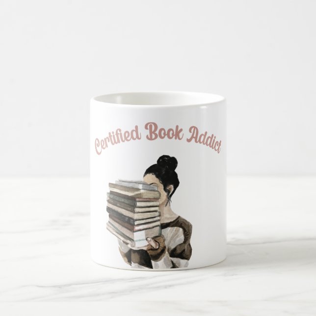 Certified Book Addict Coffee Mug (Center)