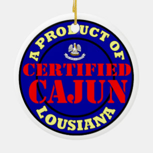 CERTIFIED CAJUN CERAMIC TREE DECORATION
