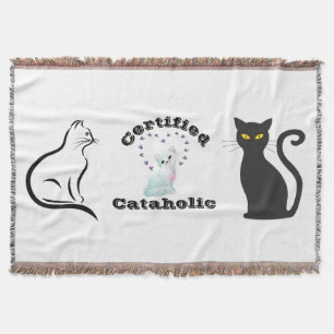 Certified Cataholic Throw Blanket
