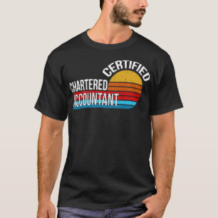 certified chartered accountant retro vintage aesth T-Shirt