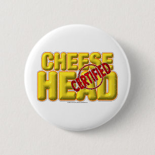 Certified CheeseHead 6 Cm Round Badge