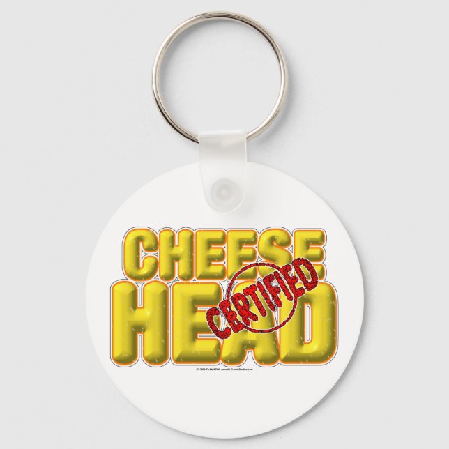 Certified CheeseHead Key Ring (Front)