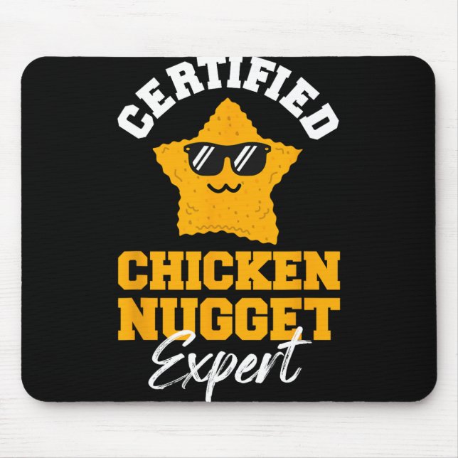 Certified Chicken Nugget Expert - Funny Kids Toddl Mouse Pad (Front)