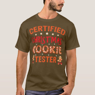 Certified Christmas Cookie Tester Christmas Baking T-Shirt