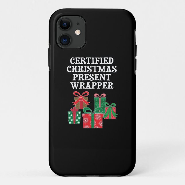 Certified Christmas Present Wrapper Case-Mate iPhone Case (Back)