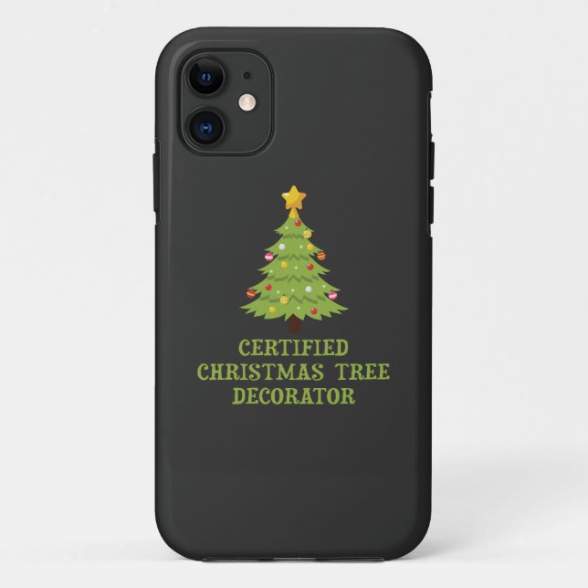 Certified Christmas Tree Decorator Case-Mate iPhone Case (Back)