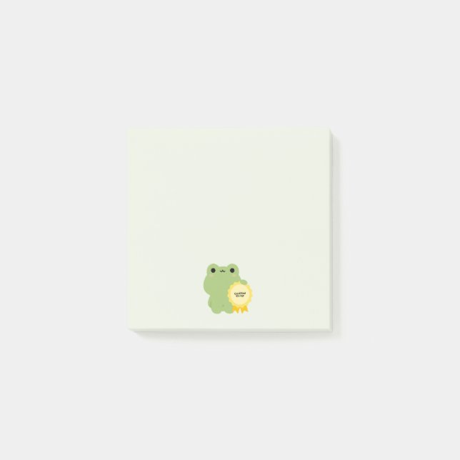 Certified Clingy Frog Post-it Notes (Front)