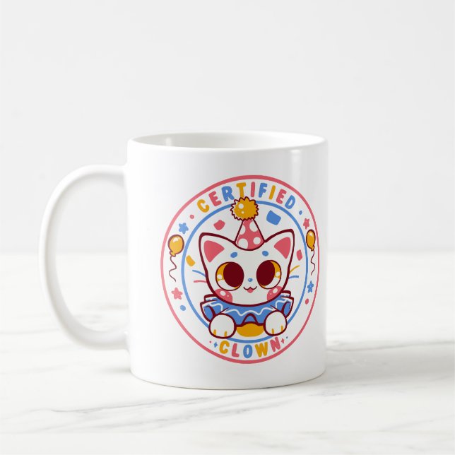Certified Clown Coffee Mug (Left)