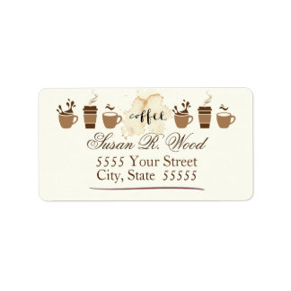 Certified Coffee Lover Return Address Labels