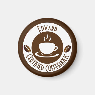 Certified CoffeeHolic Stamp Classic  Magnet