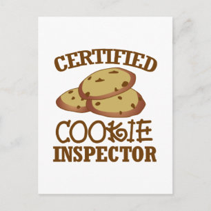 Certified Cookie Inspector Postcard