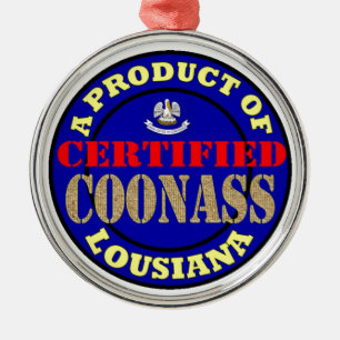CERTIFIED COONASS METAL TREE DECORATION