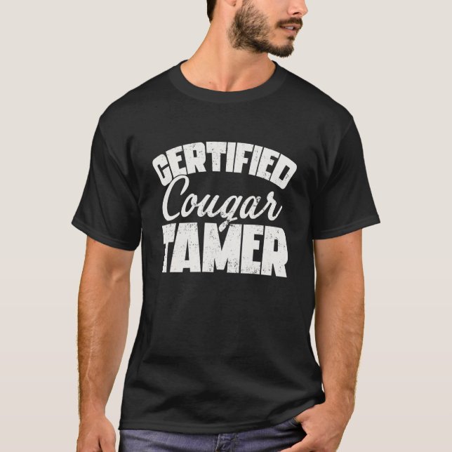 Certified Cougar Tamper Funny T-Shirt (Front)