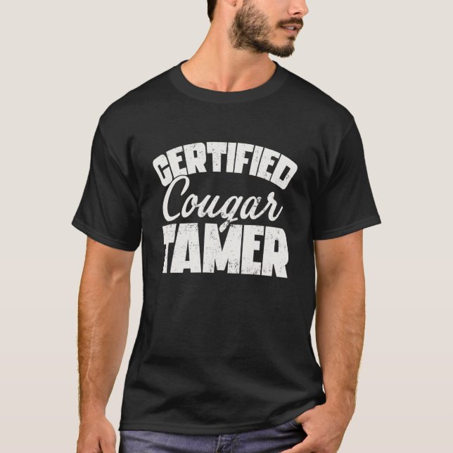 Certified Cougar Tamper Funny T-Shirt (Front)
