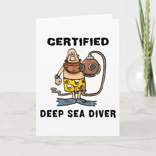 Certified Deep Sea Diver Gift Card (Front)