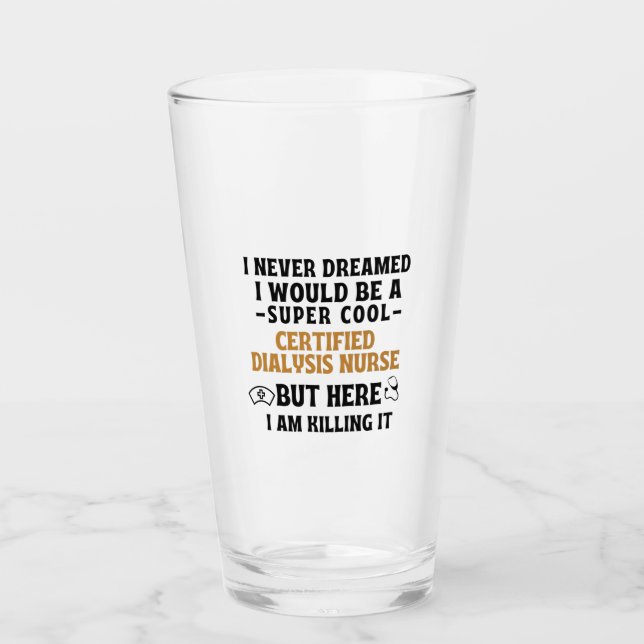CERTIFIED DIALYSIS NURSE GLASS (Front)