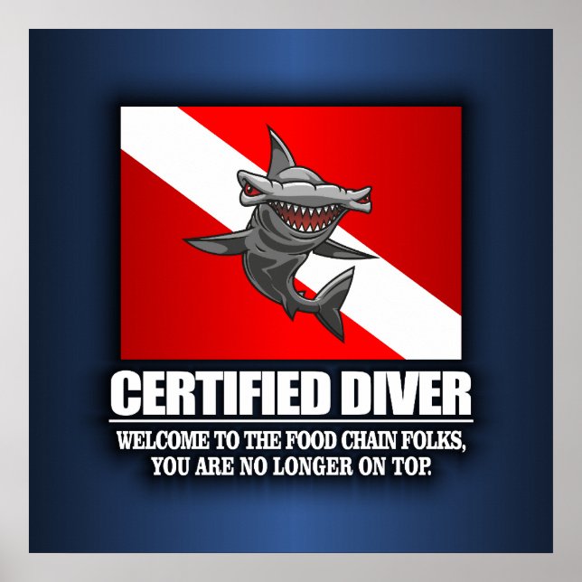 Certified Diver (Food Chain) Poster (Front)
