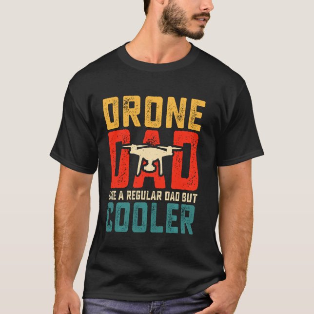 Certified Drone Pilot Mens Funny Operator Dad FPV  T-Shirt (Front)