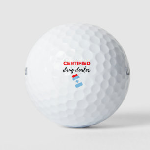 Certified Drug Dealer 2 Golf Balls