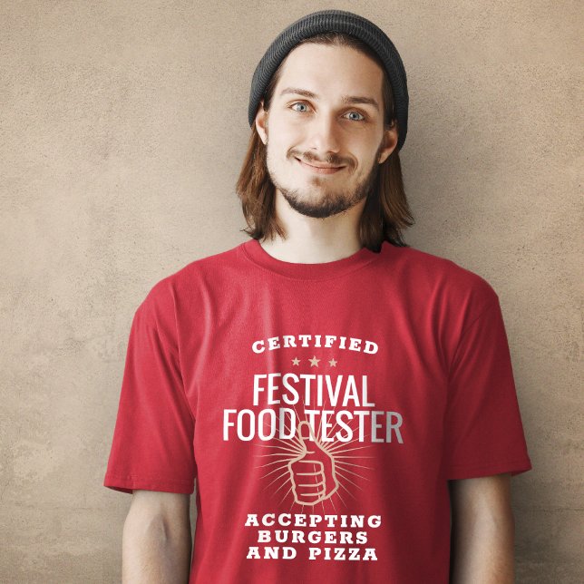 Certified Festival Food Tester Funny T-Shirt (Certified Festival Food Tester Funny T-Shirt)