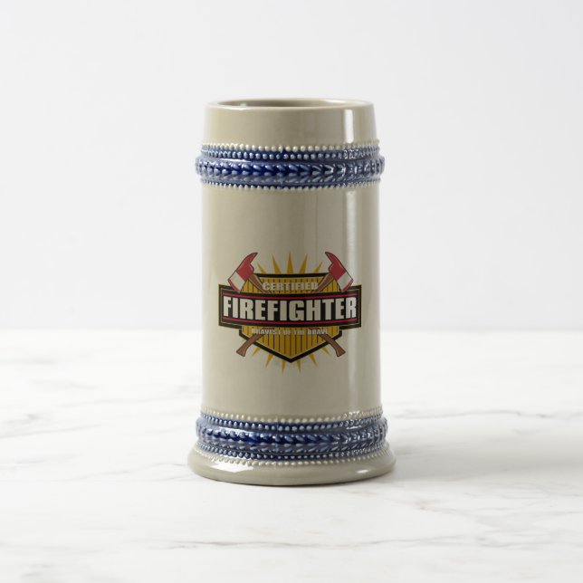 Certified Firefighter Beer Stein (Center)