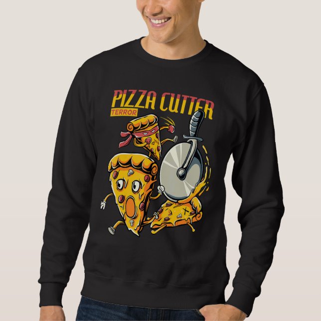 Certified Foodie  Pizza Cutter Sweatshirt (Front)