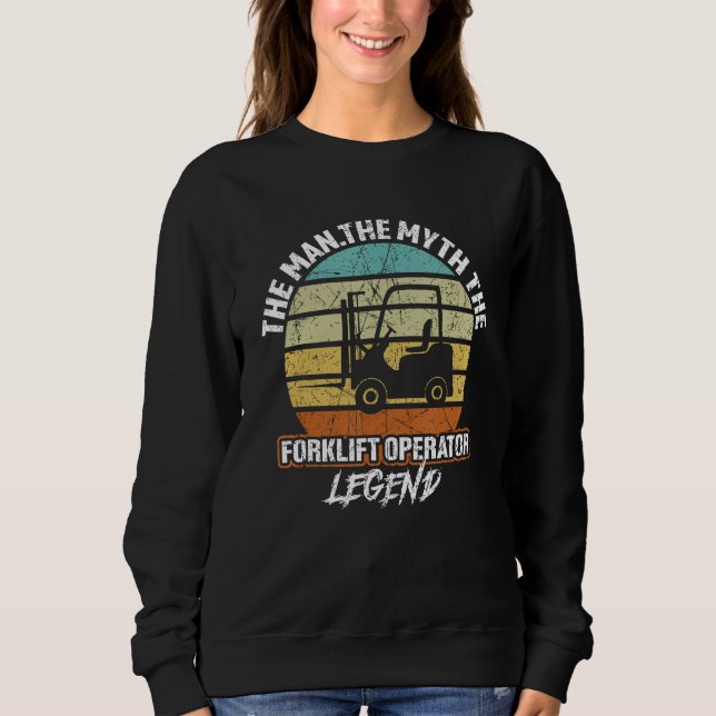 Certified Forklift Grandpa Sweatshirt (Front)