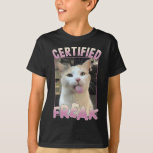 Certified Freak Cute Cat Meme Lovers Funny Animals T-Shirt