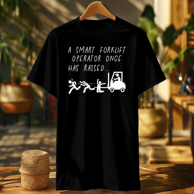 Certified Funny Forklift Operator: Raising People' T-Shirt (Creator Uploaded)