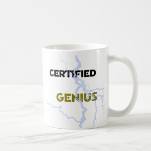 "Certified Genius" Classic White Mug