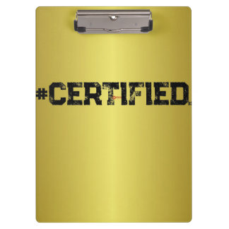 #CERTIFIED GOLD PLANNER CLIPBOARD