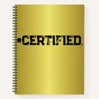 #CERTIFIED GOLD PLANNER NOTEBOOK