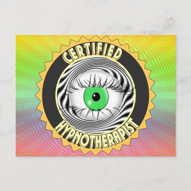CERTIFIED HYPNOTHERAPIST LOGO POSTCARD (Front)