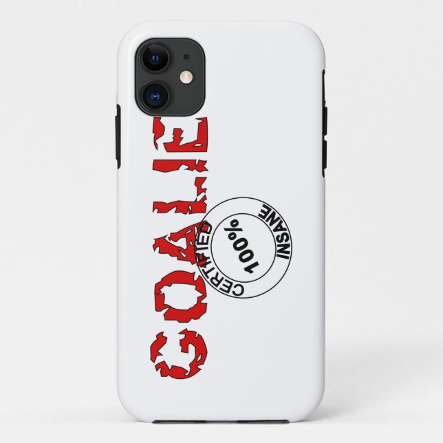 Certified Insane Goalie Iphone Case (Back)