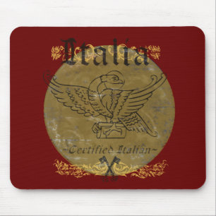 Certified Italian Red Italy Mousepad