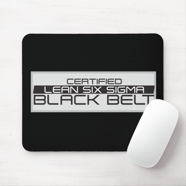 Certified Lean Six Sigma Black Belt  Mouse Pad (With Mouse)