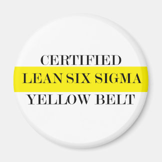 Certified Lean Six Sigma Yellow Belt Magnet