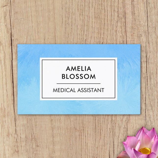 Certified Medical Assistant CMA Blue Unique Modern Business Card (Creator Uploaded)
