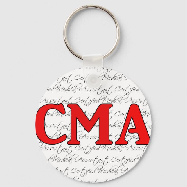 Certified medical assistant keychain (Front)