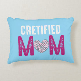 Certified Mum Heart Graphic Mother's Day Gift Desi Decorative Cushion