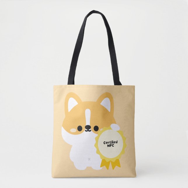 Certified NPC Corgi Tote Bag (Front)